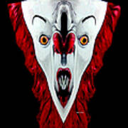 Creepy Clown 01215 Art Print