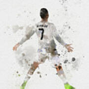 Cult Ronaldo 7 painting with frame included your favorite footballer! also customized
