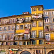 Crooked Houses Of Porto Art Print