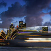 Cruise Ship Sydney Harbour Art Print