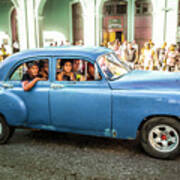 Cuban Taxi Art Print