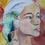 Daenerys Targaryen Born Dragon Art Print