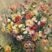 Dahlias By Renoir Art Print
