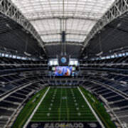 Dallas Cowboys Stadium End Zone Art Print