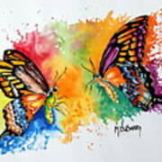 Dance Of The Butterflies Art Print