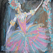 Dancer In Pink Tutu Art Print