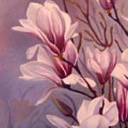 Dancing Magnolias Art Print