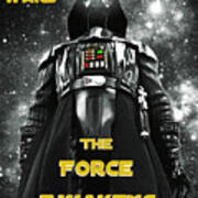 Darth Vader Inspires The Force Awakens Poster Art Print