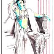 Deadly Diva, Mata Hari -- Portrait Art Print