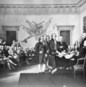 Declaration Of Independence Art Print
