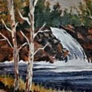 Deep Forest Waterfall Art Print