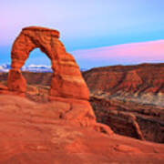 Delicate Arch Sunset Art Print