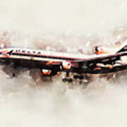 Delta Air Lines Lockheed L-1011 Tristar Art Print