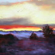 Desert Sunset I Art Print