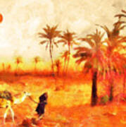 Desert Traveller Art Print