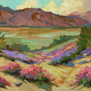 Desert Verbena At Borrego Springs Art Print