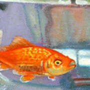 Detail Goldfish Of Fishing Art Print