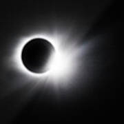 Diamond Ring Effect At The Full Solar Eclipse Art Print