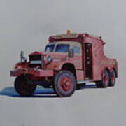 Diamond T Wrecker. Art Print