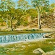 Dights Falls On The Yarra River Art Print