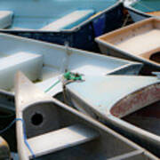 Dinghies By The Dock Art Print