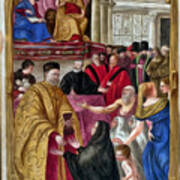 Distribution Of Alms From Bl Arundel 156 Interpreted Art Print