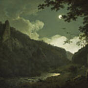 Dovedale By Moonlight Art Print