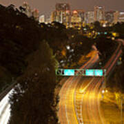 Downtown From El Prado Art Print