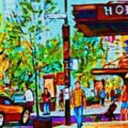 Downtowns Popping Art Print