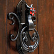 Dragon Door Knocker In Calaceite Art Print