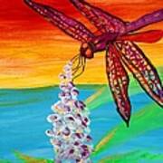 Dragonfly Ecstatic Art Print