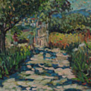 Driveway To Neil Youngs Villa On Skopelos Art Print