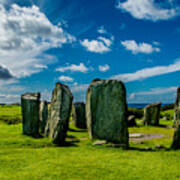 Drombeg Stone Circle At The Coast Of Ireland Art Print