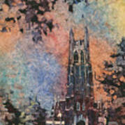 Duke Chapel On The Duke University Campus Art Print