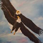 Eagles Dance      12 Art Print