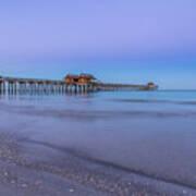 Early Morning At Naples Pier Art Print