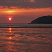 Early Summer On Croyde Beach In N Devon Art Print