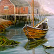 East Coast Sailing Dory Art Print