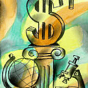 Education And Money Art Print