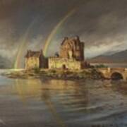 Eilean Donans Rainbows Art Print