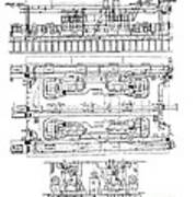 Electrical Machinery Diagram, Titanic Art Print