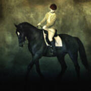 Elegant Horse Rider Art Print