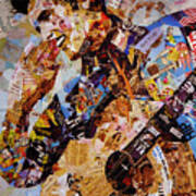 Elvis Presley Collage Art Art Print