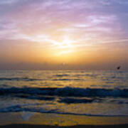Treasure Coast Florida Tropical Sunrise Seascape B3 Art Print