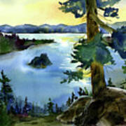 Emerald Morn, Lake Tahoe Art Print