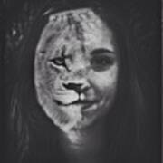 #emilysmith #lioness #lion #art Art Print