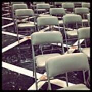 Empty Chairs #juansilvaphotos Art Print