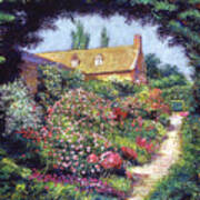 English Garden Stroll Art Print