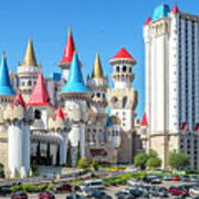 Excalibur Casino From The North 2 To 1 Ratio Art Print