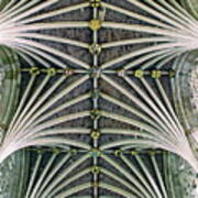 Exeter Cathedral Vaulted Ceiling Art Print